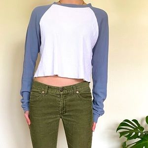 Brandy Melville J. Galt Cropped Long Sleeve Top